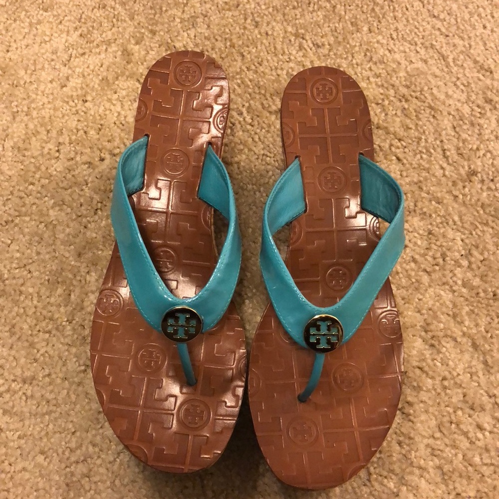 Tory Burch Wedge Flip Flops